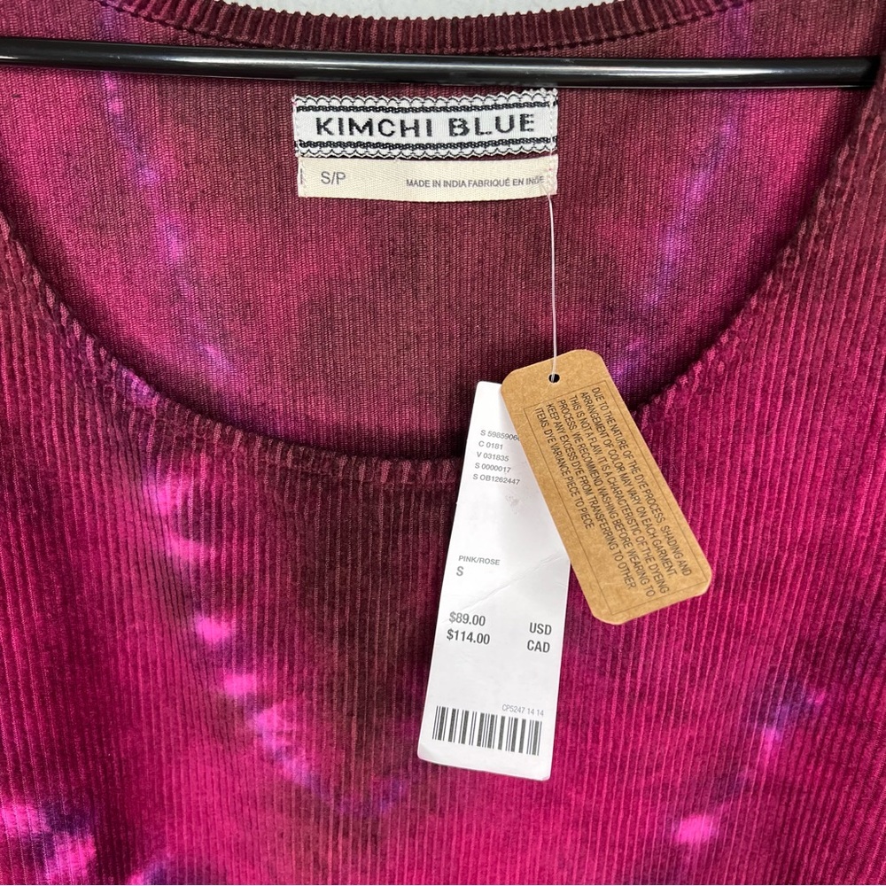 New UO Kimchi Blue Tie Dye Babydoll Corduroy Dress S - Picture 5 of 6